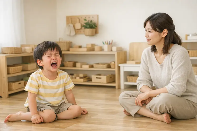 4歳の癇癪がひどい理由と対処法7選｜モンテッソーリ流・秩序の敏感期を活かした感情サポート