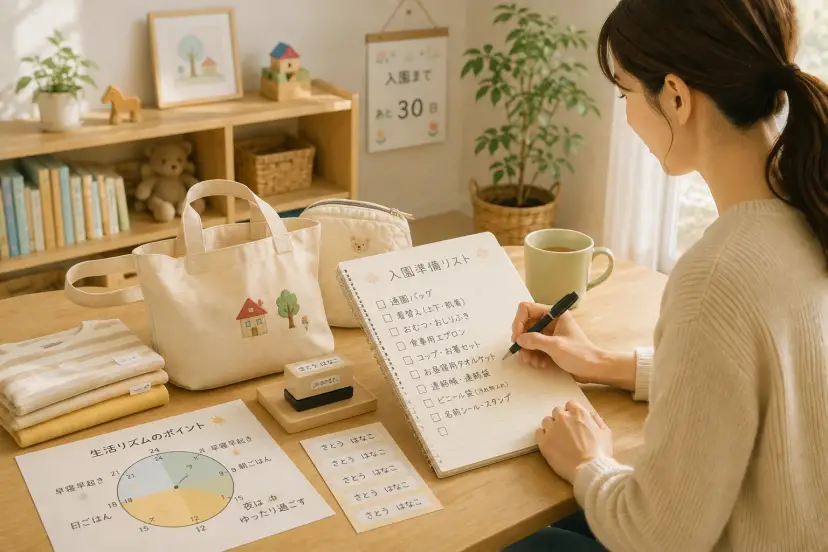 保育園の入園準備リスト｜いつから？持ち物・名前付け・生活リズムの整え方