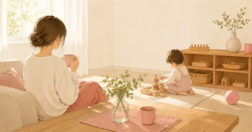 授乳をやめる時期について考える保護者と子ども